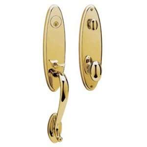 Baldwin 85360.031.FD Non lacquered Brass Dummy Blakely Handleset with 