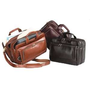   Soft Leather Briefcase /Compucase (Bellino) black
