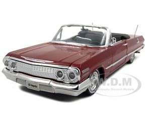1963 CHEVROLET IMPALA CONVERTIBLE LOWRIDER RED 124  