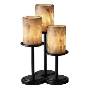 ALR 8797   Justice Design   Dakota 3 Light Table Lamp   Alabaster 