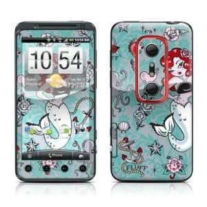 Molly Mermaid Design Protective Skin Decal Sticker for HTC Evo 3D Cell 