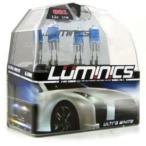  Luminics Ultra White 881 Car Headlight Bulb 5150K and Free 
