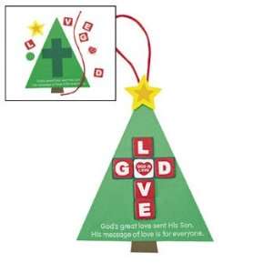  God Is Love Christmas Tree Ornament Craft Kit   Craft Kits 