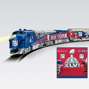  NFL New York Giants 2012 Super Bowl Champion Train Collection 