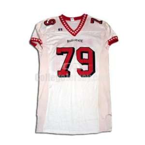   No. 79 Game Used Ball State Russell Football Jersey