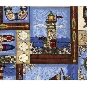 PILLOWCASE MADE FROM AWESOME LIGHTHOUSE FABRIC SWEET DREAMS STD, Q 
