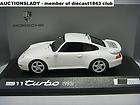 43 Porsche 911 993 Turbo 1995 White Weiss Blanc Dealer Promo Classic 
