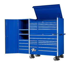Extreme Tools 56 10 Drawer Top Chest Tool Box Blue  