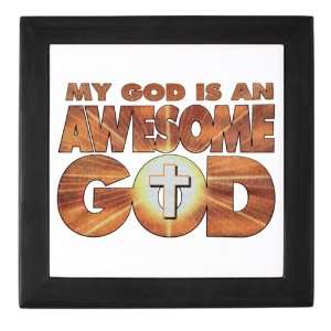    Keepsake Box Black My God Is An Awesome God 