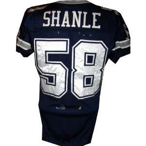  Scott Shanle #58 2006 Cowboys Game Used Navy Jersey (Size 