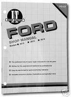 Service Manual Ford Tractors 2810, 2910, 3910  
