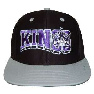  Retro NHL Los Angeles Kings Wave Snapback Hat Cap   2 Tone 