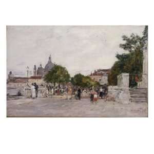  Venise, La Promenade du Palais Royal, 1895 Giclee Poster 