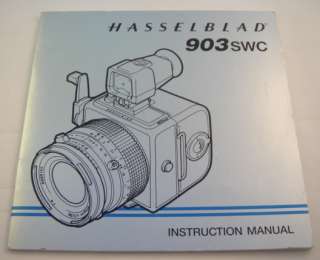 Hasselblad 903SWC Camera User Manual / Instructions  