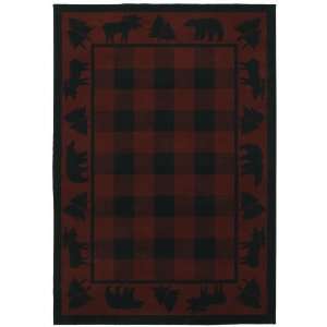   Woodlands Scarlet Rectangle 9.30 x 12.11 Area Rug