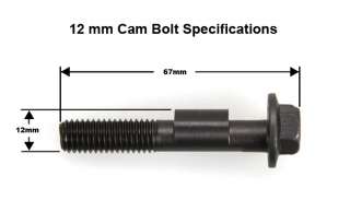 NOTE  12mm refers to the lobe diameter and not the bolt diameter 