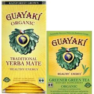 Guayakí Greener Green Tea & Guayakí Traditional Yerba Mate Tea Bags 