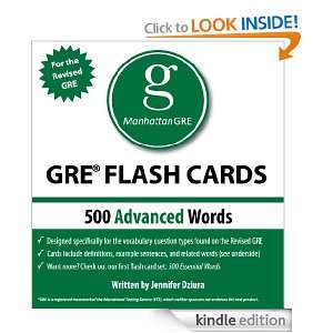 500 Advanced Words Manhattan GRE Vocabulary Flash Cards Manhattan 