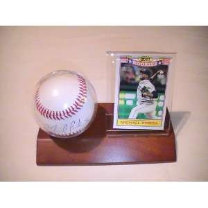  Michael Pineda Signed Autographed Baseball & Holder Plus 