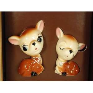  Lucky Brand Jeans Deer Salt and Pepper Shakers Kitchen 