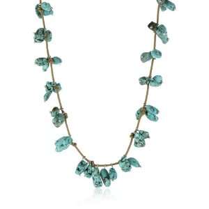 Lucky Brand Summer Beaded Necks Leather Turquoise Color Beaded 