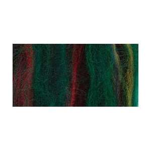 Wool Roving 12 .22 Ounce Green Variegated