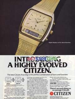 1980 VINTAGE PRINT AD Not an Average Citizen WATCH ad  