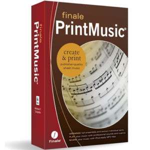 Finale Printmusic 2011 Music Notation **NEW** Makemusic  