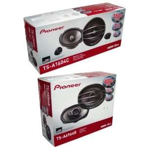  PIONEER TS A1604C 6.5 + TS A6964R 6x9 Speakers Package 