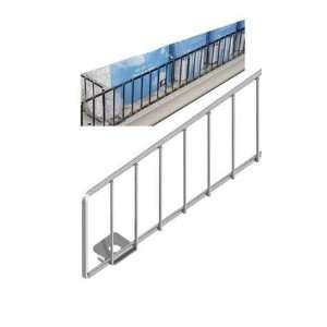  Chrome Wire Fence For 12 Metal Shelves