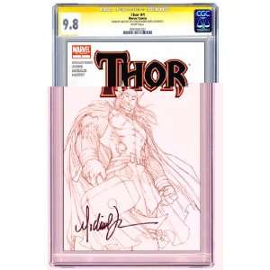   Sketch Cover Signed by Michael Turner CGC Signature 9.8 Toys & Games
