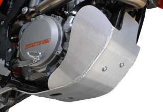 KTM 500 EXC XC W Skid Plate 2012 Anodized Aluminum Bash Guard Frame 