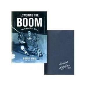  Bobby Baun Autographed/Hand Signed Book   Lowering the 