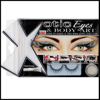 Xotic Eyes Angelic Kit Re Usable Acrylic Adhesive Costume Makeup for 