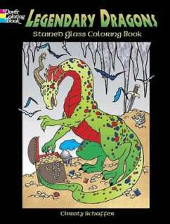   Dinosaurs Stained Glass Coloring Book by Jan Sovak 