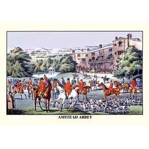   on 20 x 30 stock. Fox Hunters Gather at Amstead Abbey