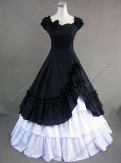   Belle Cotton Ball Gown Prom Dress Punk Steampunk 208 XXL  
