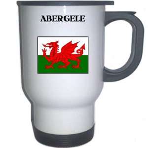  Wales   ABERGELE White Stainless Steel Mug Everything 