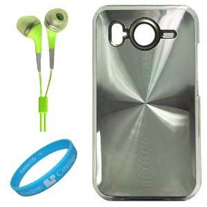  Silver Metallic Cosmo Back Protector Cover Case for HTC 