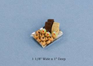 Dollhouse Miniature Filled Cookie Tray #D2318 57  