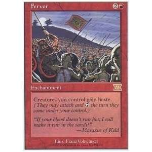    Magic the Gathering   Fervor   Sixth Edition Toys & Games