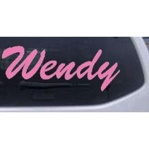  Wendy Names Car Window Wall Laptop Decal Sticker    Pink 
