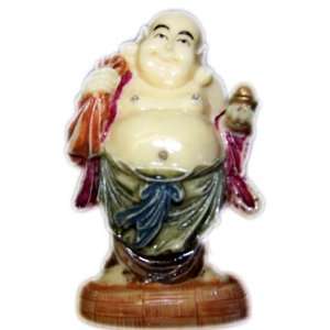  Ivory Buddha with Bag of Wishes 