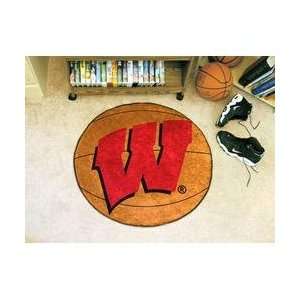  Wisconsin Badgers LOGO BASKETBALL Mat
