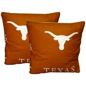  Texas   Decorative 2 Pillow Set ( 16x16 Inch) Sports 