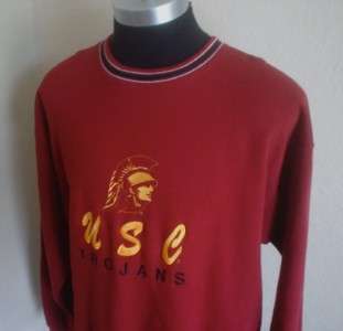 Mens Cardinal USC Trojans Sewn Sweater XL Pullover NCAA  