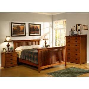 American Craftsman Slatted Bedroom Set (King)   Low Price Guarantee 