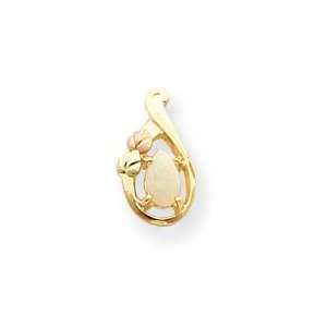  10k Tri color Black Hills Gold Opal Earrings Jewelry