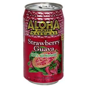 Aloha Maid Maid Drink Strawberry Guava, 11.50 ounces (Pack of 12)