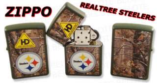 Zippo NFL Pittsburgh Steelers REALTREE Lighter 28115  